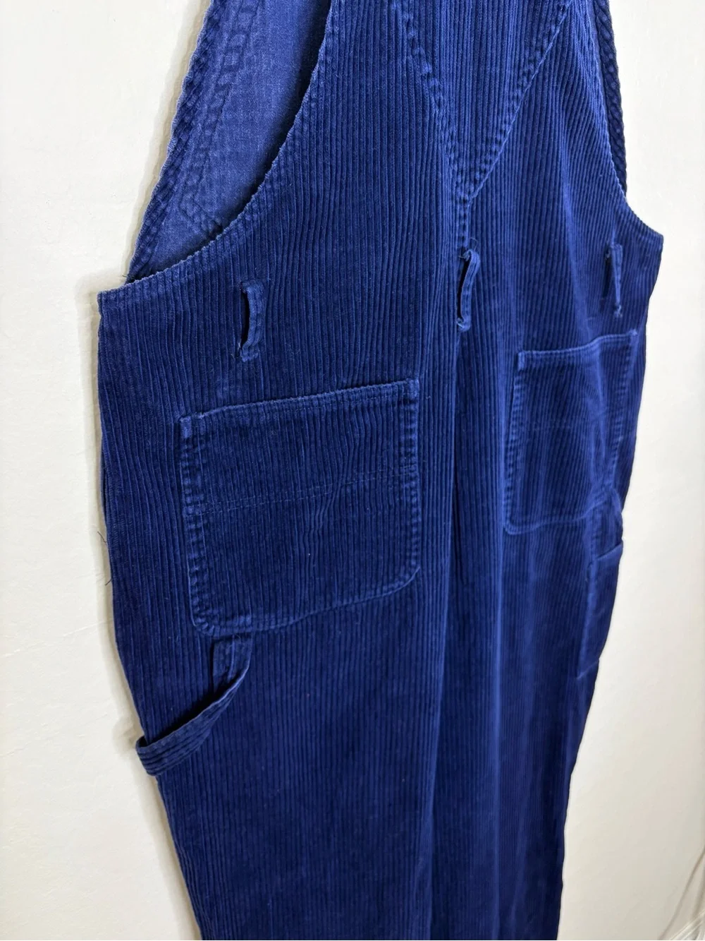Vintage Disney Mickey Unlimited Jerry Leigh Corduroy Overalls Blue Large
